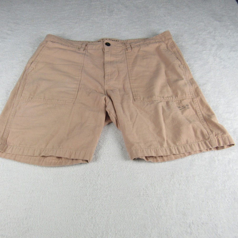 Dark Seas‎ Division Utility Shorts Mens 38 Pink Cotton Patch Pocket